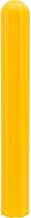 Global Industrial Ribbed Bollard Sleeve, 6" Dia. x 56"H, Yellow