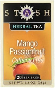 Tea Mango Passionfruit Herbal Tea, 20 Count Tea Bags in Foil (Pack of 6) by Stash Tea [Foods]