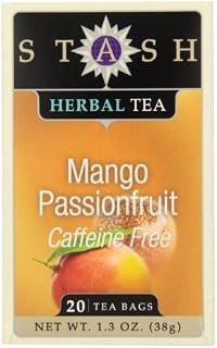 Tea Mango Passionfruit Herbal Tea, 20 Count Tea Bags in Foil (Pack of 6) by Stash Tea [Foods]