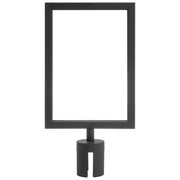 Sign Frame for Crowd Control Stanchion 8 1/3" x 11 3/4" (W x H) by Retail Resource – Model B-A4P-B