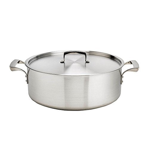 Browne (5724009) 8 qt Stainless Brazier by Browne Foodservice – 8-Quart, 8.0 quarts, Stainless Steel, Silver, Model 57 24009