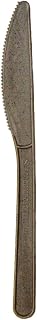 PacknWood 210CVPL722CO 7 in. Compostable Coffee Ground Knife - 1000 Piece