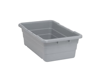 Cross Stack Tubs (25 1/ by QUANTUM STORAGE SYSTEMS – 45.36 kilograms, Plastic, Gray, Pack of 6, Model TUB2516-8GY