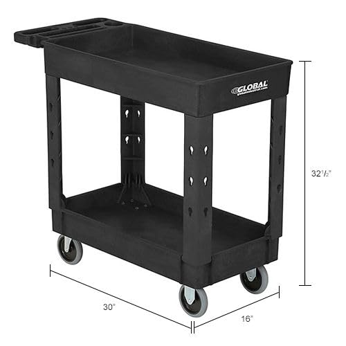 Global Industrial Black / Industrial / 1 Utility Carts
