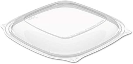 Dart PresentaBowls Pro Square Clear Plastic Lid for 24-64 oz PresentaBowls Pro Bowls, C2464BDL (252 Count)