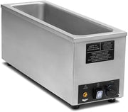 Vollrath 72013 120-Volt Half-Size Long Countertop Warmer, Stainless Steel Well with 10 Thermostatic Settings, Fits Half/Fourth/Sixth-Size Pans up to 6” Deep, Compact Design, Non-Skid Feet
