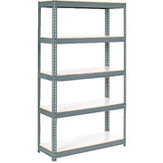 Extra Heavy Duty Shelving 36Wx24Dx60H 6 Shelves 1500 lbs. Cap. Per Shelf Gry by Global Industrial – 6, Alloy Steel, Grey, Model 716977