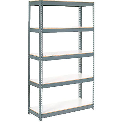 Extra Heavy Duty Shelving 36Wx24Dx60H 6 Shelves 1500 lbs. Cap. Per Shelf Gry by Global Industrial – 6, Alloy Steel, Grey, Model 716977