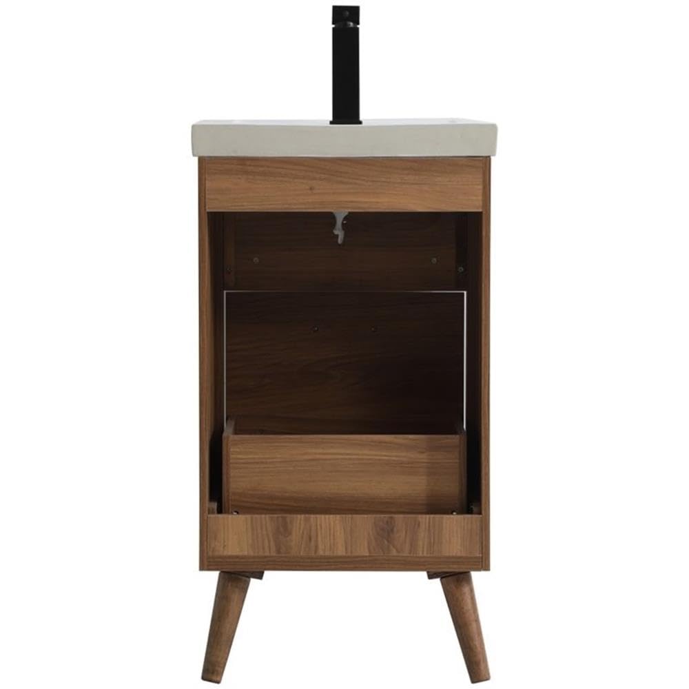 Elegant Decor 18" - Single / Brown,black / Mid-Century Modern Bathroom Vanities