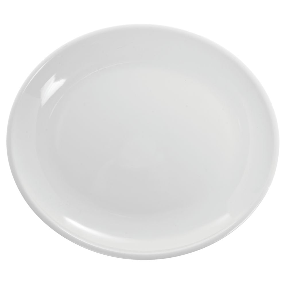 ® Shallow Serving Bowl White Melamine - 18" L x 11" W x 1 1/2" H by HUBERT – 1 Single, 55.0 ounces, Melamine, White, Model H0129-WHITE