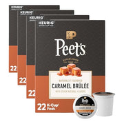 Peet's Coffee Caramel Brûlée / 22 Count (Pack of 4) / 4 Single-Serve Capsules & Pods