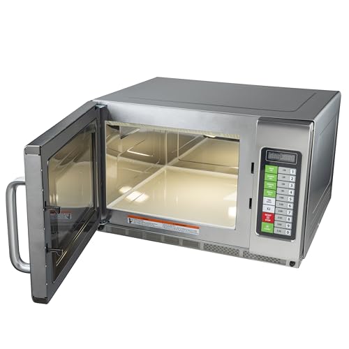 Winco 1.2 Cubic Feet / 2,100 W (Touch) / Silver Countertop Microwave Ovens