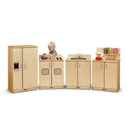 Culinary Creations Play Kitchen Stove by Jonti-Craft – 27 inches (H) x 20 inches (W) x 15 inches (D), Metal, Natural Wood, Model 2409JC