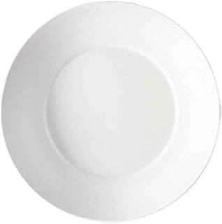 CAC China R-SP16-P Clinton Super White Porcelain Round Plate, 10-1/2 by 10-1/2 by 1-7/8-Inch, 12-Pack