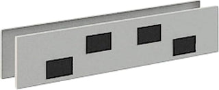 Interion Modular Partition Raceway Power Kit with Data for Baseline Raceway, 24"W