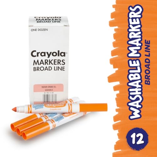 Crayola Orange / 12 Count (Pack of 1) / classic Coloring Pens & Markers