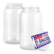Stock Your Home 2 / 1/2 Gallon / White Food Jars & Canisters
