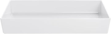 HUBERT Full Size White Melamine Modular Pan - 20" L x 12" W x 3" H
