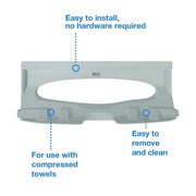 Xpress® Dispenser Adapter for Compressed Multifold Hand Towels H by Tork – Plastic, White, Pack of 2, Model 555123