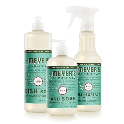 Mrs. MEYER'S Basil / 44.5 Fl Oz (Pack of 1) / Kitchen Set All-Purpose Cleaners