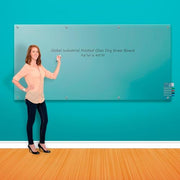 Global Industrial 96"W x 48"H / Frosted / Industrial Chalkboards