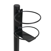 Black Wire Hand Sanitizer Stand for Small Bottles - 12" Dia x 34" H by HUBERT – Wire, Black, Model WCH0508