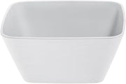 HUBERT White Serving Bowl Soft Square - 7"L x 6 1/2"w x 3 1/10"H