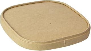 PacknWood 210PCARL1313PP 16-22 oz 5.1 x 5.1 x 0.2 in. Square Polypropylene Lid for the 210PCAR Range - 300 Piece