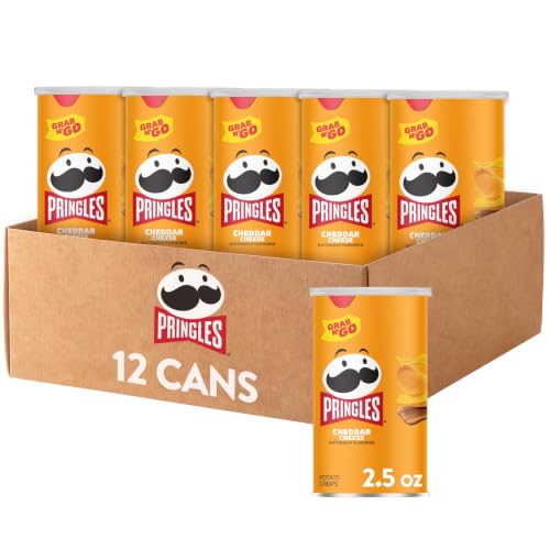 Pringles Cheddar Cheese / 2.5 Ounce (Pack of 12) / 12 Cans (2.5 Ounce Can) Potato