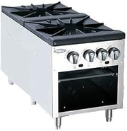 Atosa ATSP-18-2 Commercial Restaurant Kitchen Stock Pot Range, Natural Gas, 2 burner 160,000 BTU