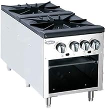 Atosa ATSP-18-2 Commercial Restaurant Kitchen Stock Pot Range, Natural Gas, 2 burner 160,000 BTU
