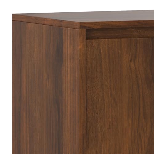 SIMPLIHOME Walnut Veneer / 60 inch / Low TV Stand Television Stands & Entertainment Centers