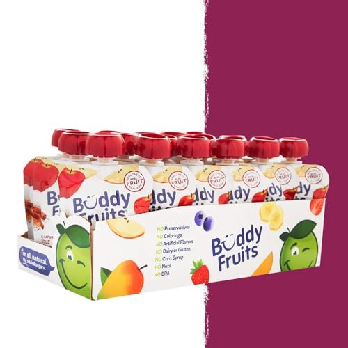 Buddy Fruits Apple & Cinnamon / 3.2 Ounce (Pack of 18) / 18 Applesauce