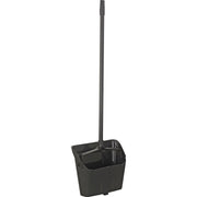 Upright Dust Pan & Lobby Broom Combo Kit by Global Industrial – 36"L x 13"W x 4"H, Plastic, Black, Model 261790