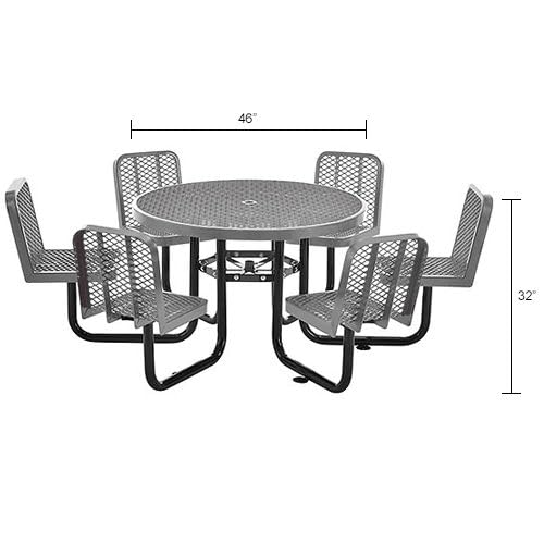 Global Industrial Grey / Onesize / Industrial Picnic Tables