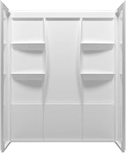 White Acrylic Shower Wall Surround by Elegant Lighting