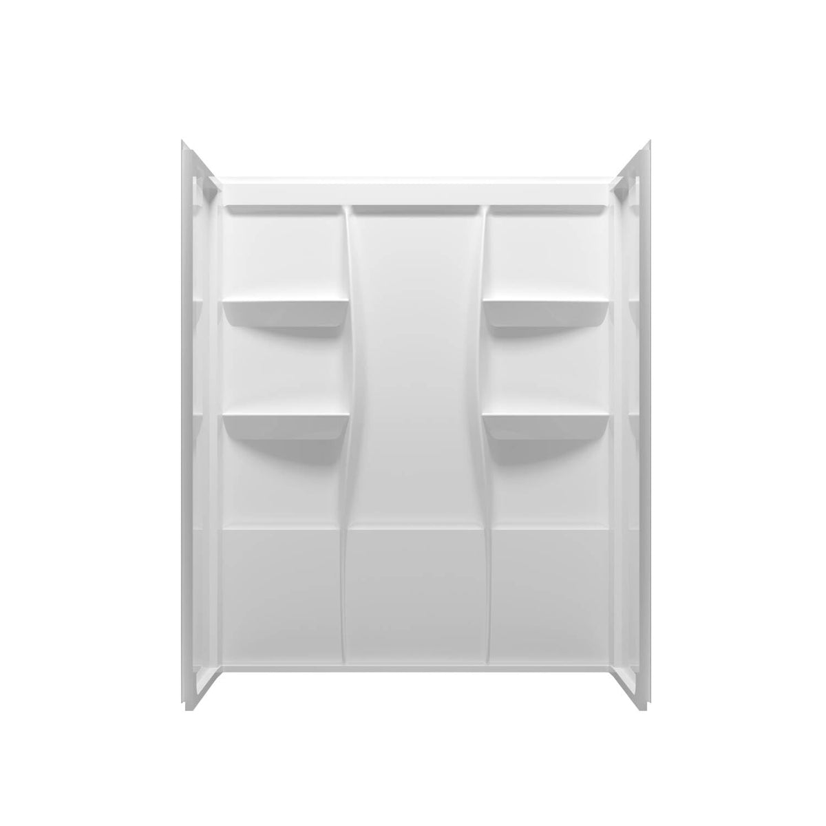 White Acrylic Shower Wall Surround by Elegant Lighting by Lighting Design – Acrylic, White, Model SW1016036GW