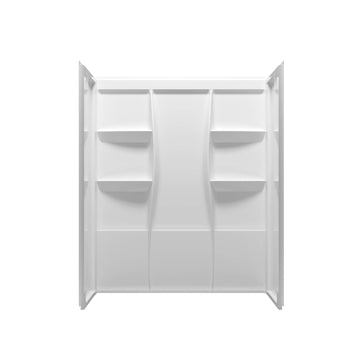White Acrylic Shower Wall Surround by Elegant Lighting by Lighting Design – Acrylic, White, Model SW1016036GW