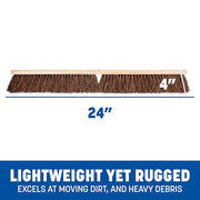 SPARTA 1 / 24 Inches (Pack of 1) / Tan/Brown Push Brooms