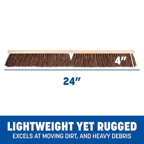 SPARTA 1 / 24 Inches (Pack of 1) / Tan/Brown Push Brooms