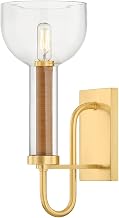 Hudson Valley Lighting 2615-AGB Narrowsburg - 1 Light Wall Sconce - 14.5 Inches Tall and 6 Inches Wide - Aged Brass