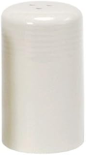 Tuxton China BEI-0301 Pepper Shaker, 2 oz., 1-3/4" Diameter x 3"H, Microwave and Dishwasher Safe, Oven Proof, Fully Vitrified, Ceramic, DuraTux, American White/Eggshell, Pack of 12