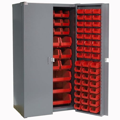 Global Industrial Red / 38 inches (W) x 24 inches (D) x 72 inches (H) / Industrial Storage Cabinets