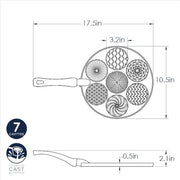 Nordic Ware Nonstick / Patterns / 7-Cavities Round