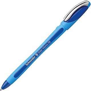 Schneider Slider Memo Ballpoint Pen, Extra Broad Point, Blue Ink, 10/Box (150203)