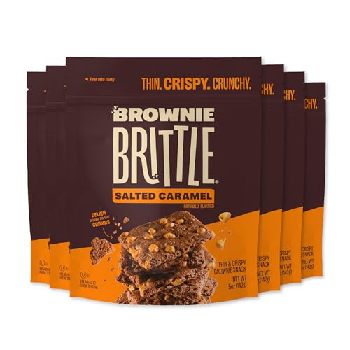 Brownie Brittle Salted-Caramel / 5 Ounce (Pack of 6) / 1 Brittle