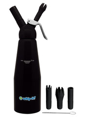 Armor Dispenser by Whip-It! – 1 Liter, Aluminum, Black, Model DC-Amr-L05R