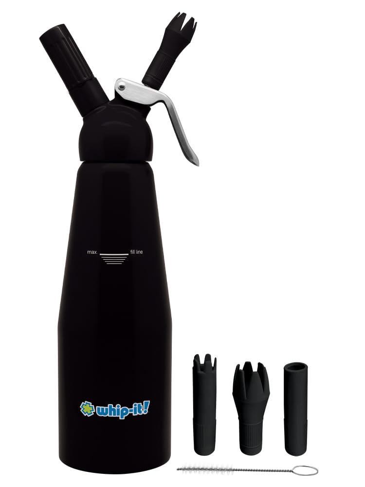 Armor Dispenser by Whip-It! – 1 Liter, Aluminum, Black, Model DC-Amr-L05R