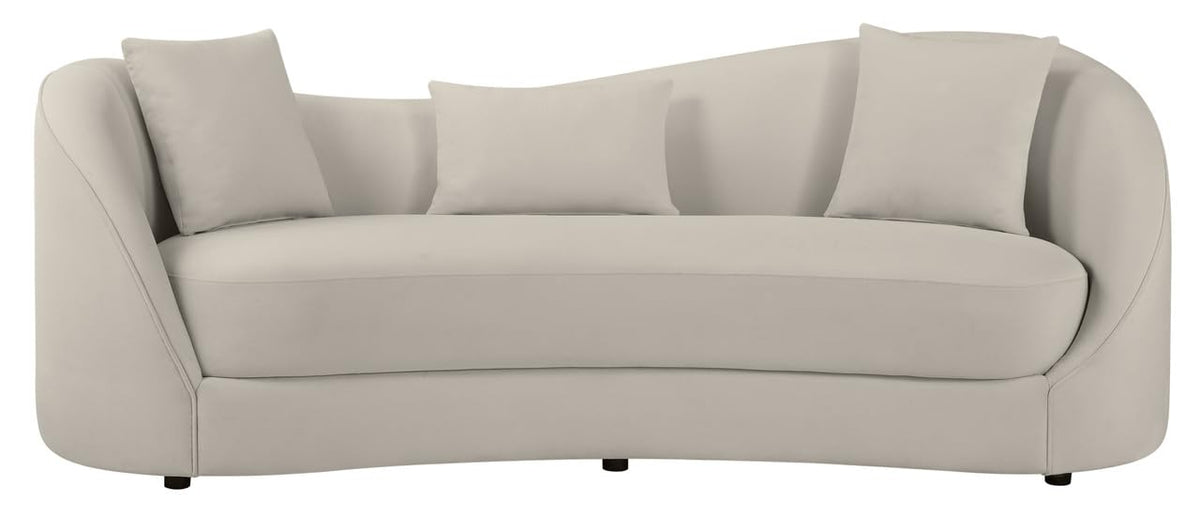 Contemporary Sofa & Loveseat Set in Light Gray Fabric by Best Quality Furniture – Fabric, Grey, Model S70-SL
