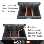 KLEIN TOOLS Single Drawer / Orange / 50.0 pounds Tool Boxes